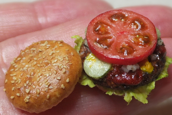 hamburger ミニチュアフード　ハンバーガー