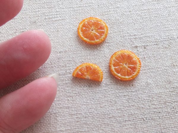 orange　ミニチュア　オレンジ　樹脂粘土