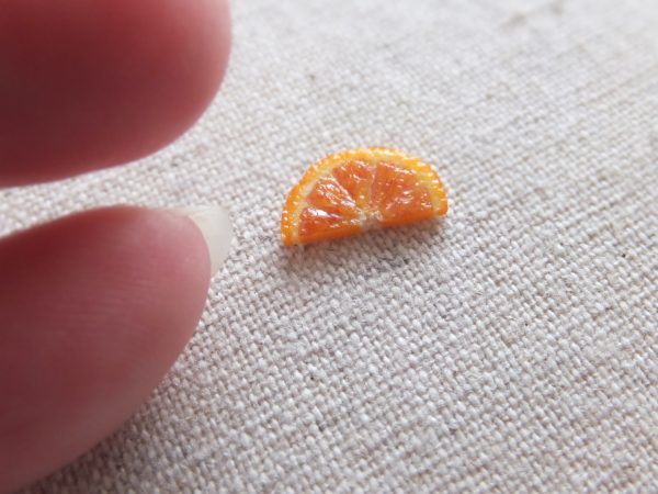 orange　ミニチュア　オレンジ　樹脂粘土