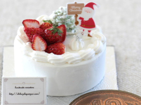 Christmas miniature ミニチュア　クリスマスケーキ
