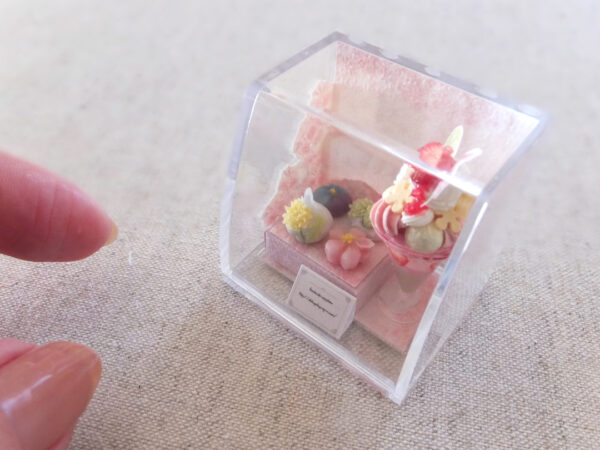 miniature parfait ミニチュア　パフェ　桜　春
